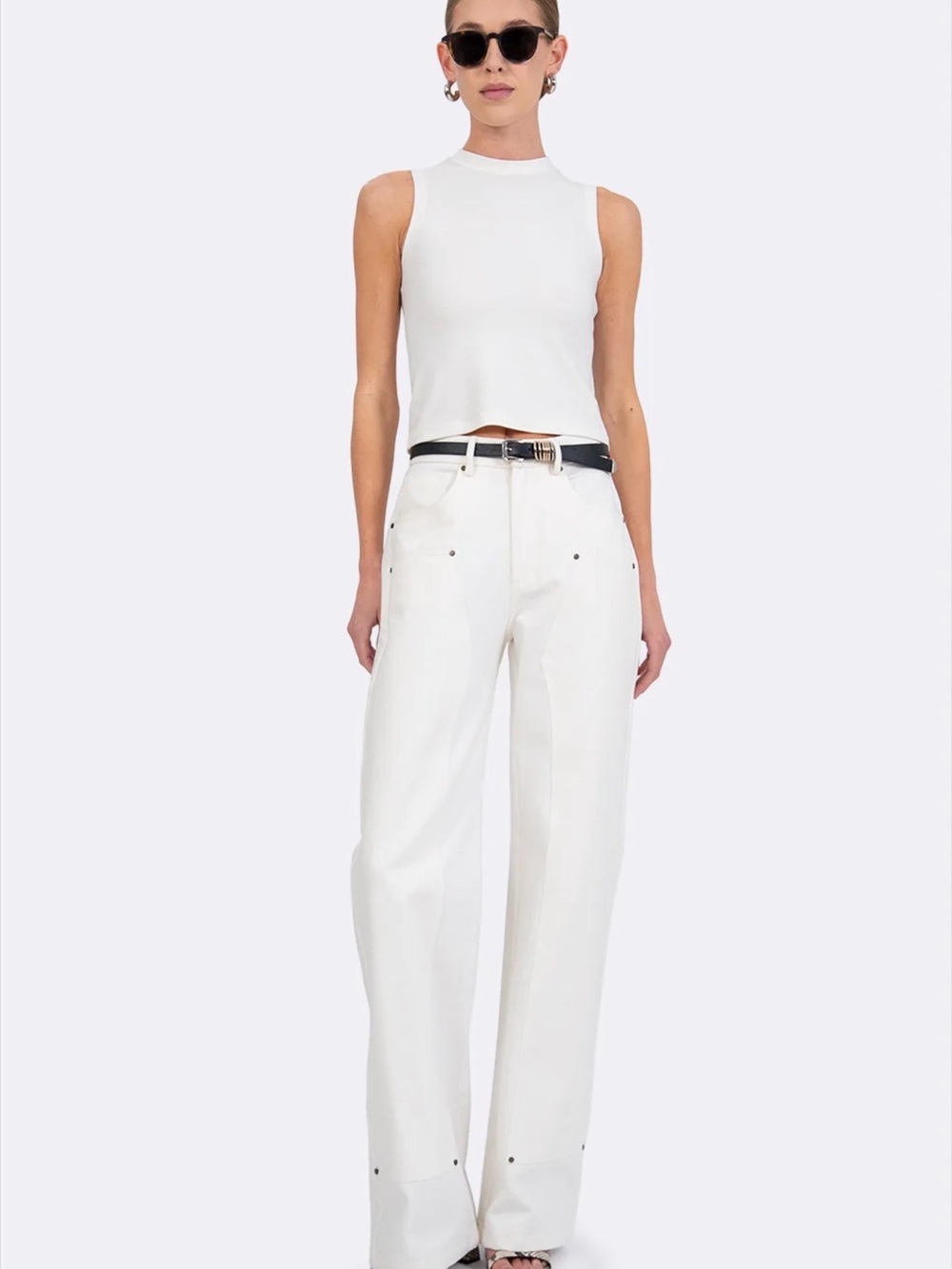 Parentezi Lara Denim Women’s Pants in White